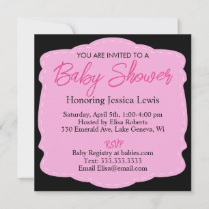 Personalisierte Ultraschallbild Babydusche Einladung