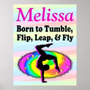PERSONALISIERTE UMBLASUNG GYMNAST PERSONALISIERT P POSTER