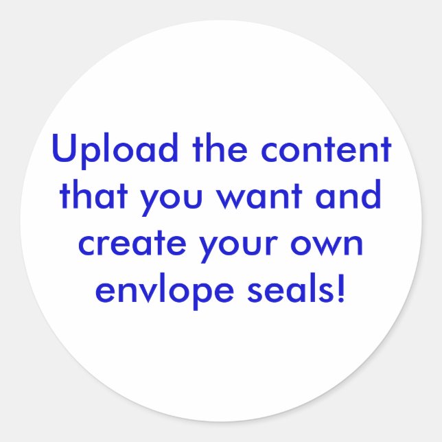Personalisierte Umschlag Aufkleber (Vorderseite)