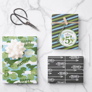 Personalisierte Umschlagpapier zum Geburtstag von Geschenkpapier Set