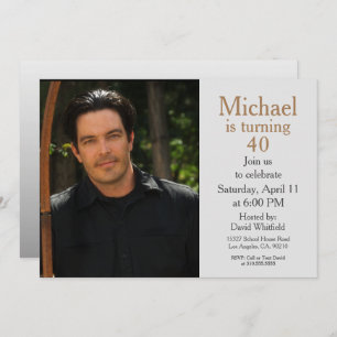 Personalisierte Umstellung 40 kundenspezifisches F Einladung