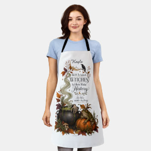 Personalisierte unartige Hexe Halloween Schürze