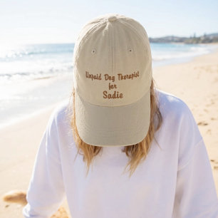 Personalisierte Unbezahlte Hundetherapeut-Mütze Be Bestickte Baseballkappe