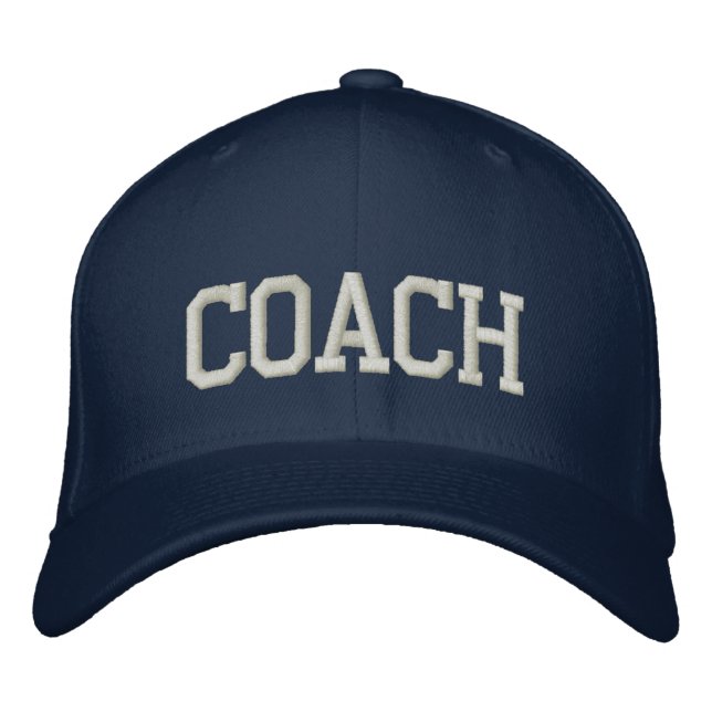 Personalisierte und bestickte Coach Cap | Hat Baseballkappe (Vorderseite)