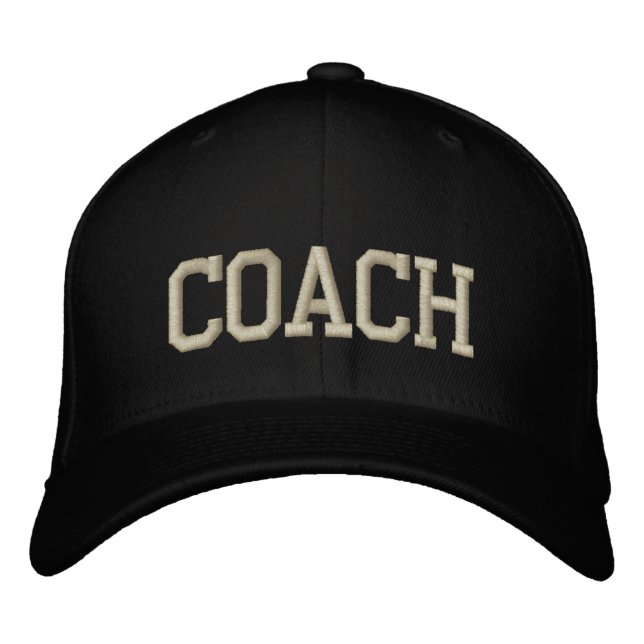 Personalisierte und bestickte Coach Cap | Hat Bestickte Kappe (Vorderseite)