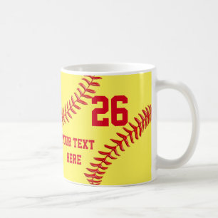 Personalisierte und billige Softball-Geschenke fü Tasse