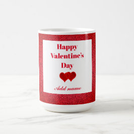Personalisierte und stilvolle Valentinstag-Tasse Kaffeetasse