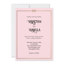 Personalisierte Unendlichkeit Liebe Rosa Hochzeit 