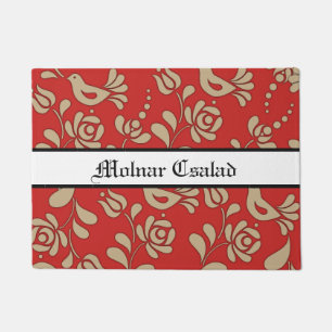 Personalisierte ungarische Eleganz Willkommen Fußmatte