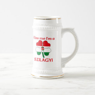 Personalisierte ungarische küssen mich, den ich bierglas