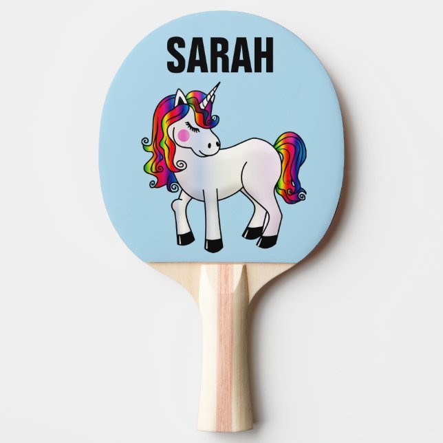 PERSONALISIERTE UNICORN PONG PADDLES TISCHTENNIS SCHLÄGER (Vorderseite)