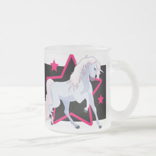 Personalisierte Unicorn-Tasse Mattglastasse
