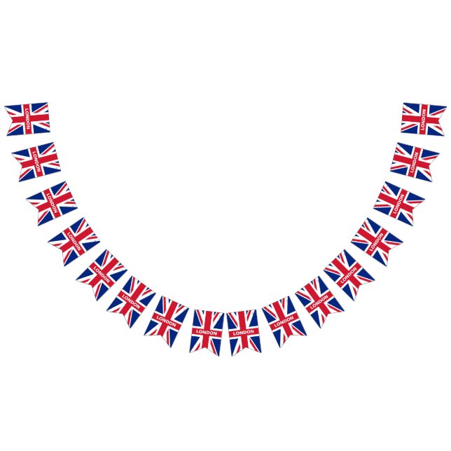 Personalisierte Union Jack Bunt Wimpelkette (Alle)