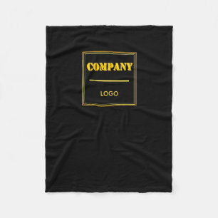Personalisierte Unternehmens-Schwarz-Moderne Indiv Fleecedecke