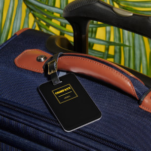 Personalisierte Unternehmens-Schwarz-Moderne Indiv Gepäckanhänger