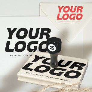 Personalisierte Unternehmenslogo-Website-Soziale M Gummistempel