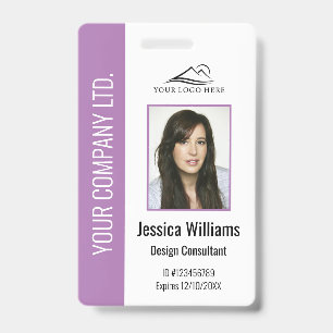Personalisierte Unternehmensmitarbeiter-Purple-ID Ausweis
