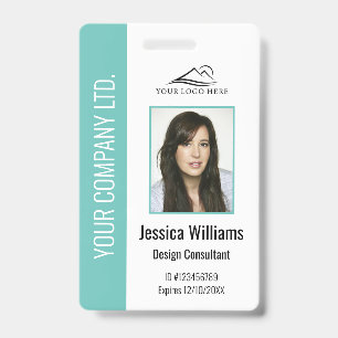 Personalisierte Unternehmensmitarbeiter Teal-ID Ausweis