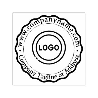 Personalisierte Unternehmenswebsite & Adresse Permastempel