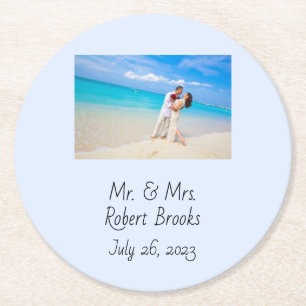 Personalisierte Untersetzer zum Hochzeitstag oder