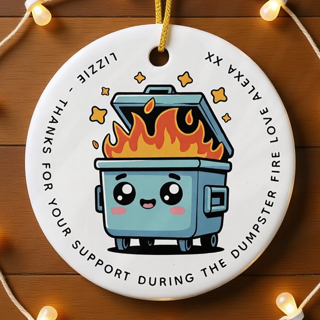 Personalisierte Unterstützung für Dumping - Danke, Keramik Ornament (Von Creator hochgeladen)