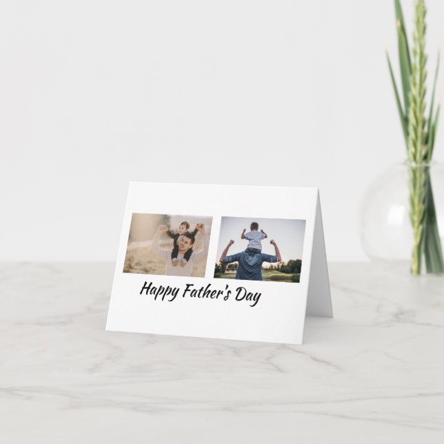 personalisierte Urlaubskarte Ankündigung (Vorderseite)