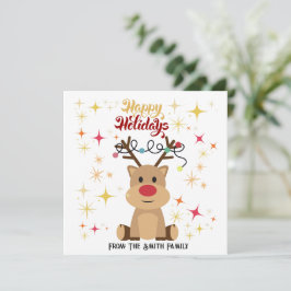 PERSONALISIERTE URLAUBSKARTEN (REINDEER)