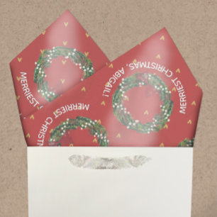 Personalisierte Urlaubskünste & Goldene Herzen Seidenpapier