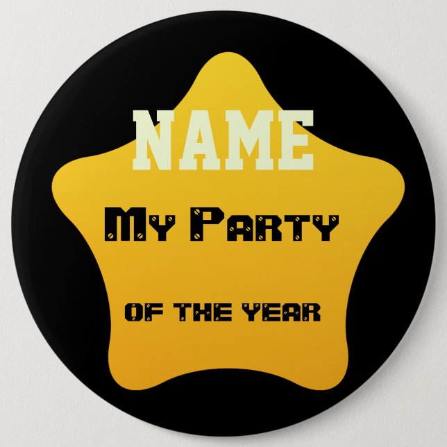 Personalisierte Urlaubssaison Vibe Button (Vorderseite)