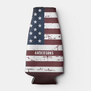 Personalisierte US-amerikanische Flagge Patriotic  Flaschenkühler