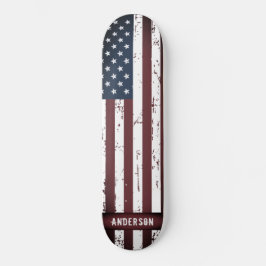 Personalisierte US Flagge - amerikanische Flagge Skateboard