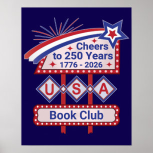 Personalisierte USA 250 – Patriotische Retro-Marki Poster