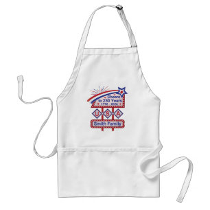 Personalisierte USA 250–Patriotische Retro-Markise Schürze