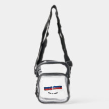 Personalisierte USA Soccer Pride Klare Stadiontasc