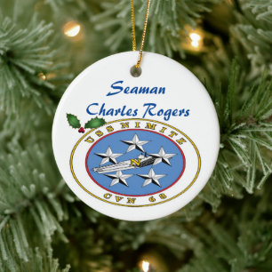 Personalisierte USS Nimitz CVN 68 Keramik Ornament