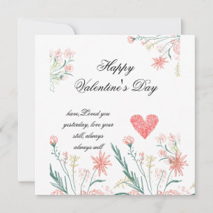 Personalisierte Valentinenkarte Save The Date