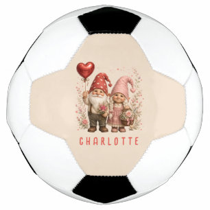 Personalisierte Valentins-Gnome Custom Fußball