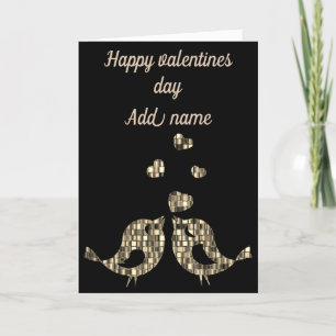 Personalisierte Valentinstag-Karte Feiertagskarte