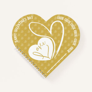 Personalisierte Valentinstag-Liebe Notizbuch