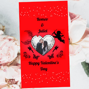 Personalisierte Valentinstag-Liebesfotokarte