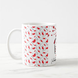 Personalisierte Valentinstag-Tasse | Romantisches  Kaffeetasse