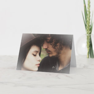Personalisierte Valentinstagskarte mit Paarfoto Karte