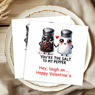 Personalisierte Valentinstagsservietten Food Humor Serviette