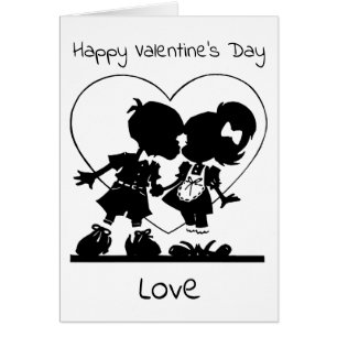 Personalisierte Valentintagskarte