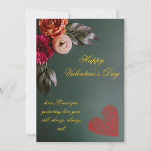 Personalisierte Valentintagskarte Feiertagskarte