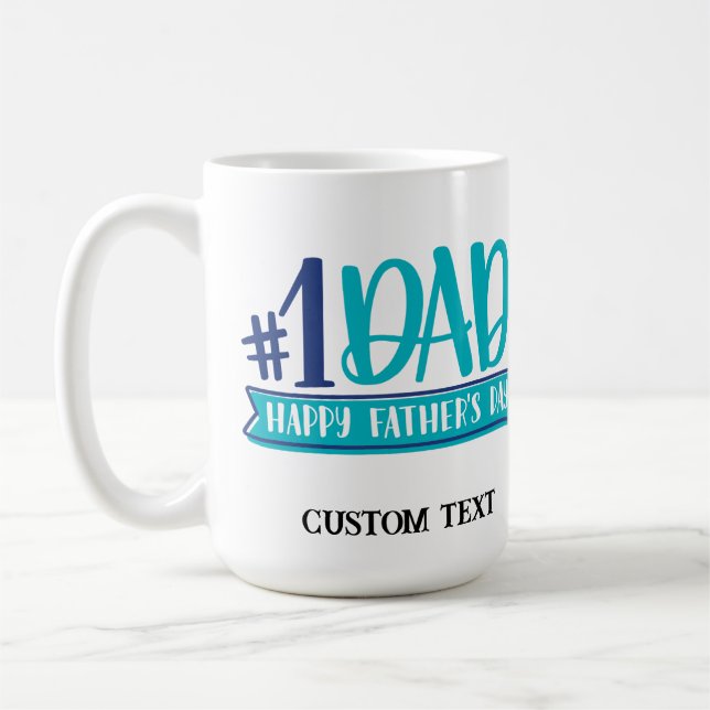 PERSONALISIERTE VATER DAY TASSE (Links)