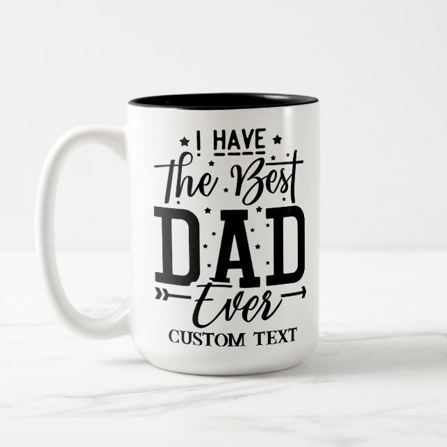 PERSONALISIERTE VATER DAY TASSE (Links)