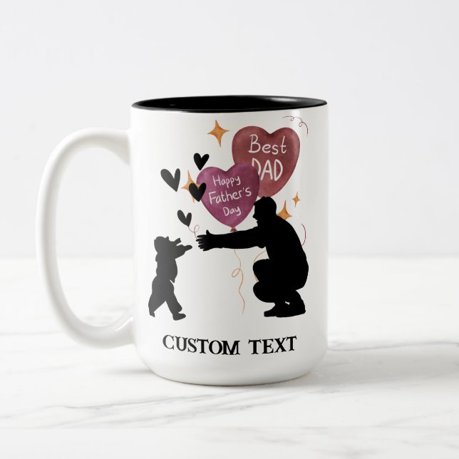 PERSONALISIERTE VATER DAY TASSE (Links)