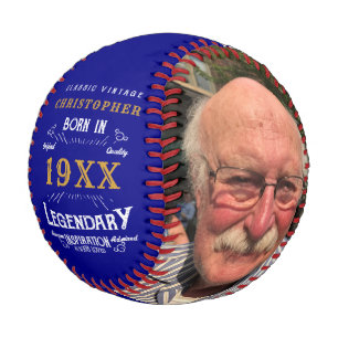 Personalisierte Vatertag Geschenk Monogram Legenda Baseball