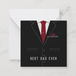 Personalisierte Vatertagskarte - Bester VATER über Mitteilungskarte